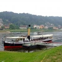 Boot op de Elbe
